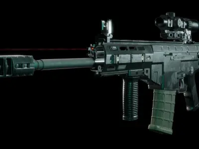 ARX200 Assault Rifle    LOW-POLY Low-poly 3D model