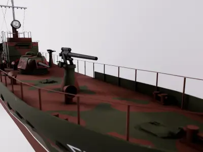 Ship Support Designa MBK 161  Low-poly 3D model