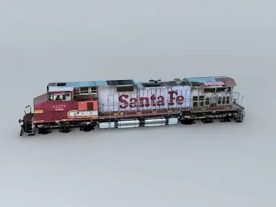 Eco Rail Dash 9 Dummy! Sidings Junk Free 3D model