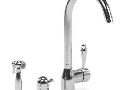 OFFICINE GULLO kitchen faucets collection 3D model