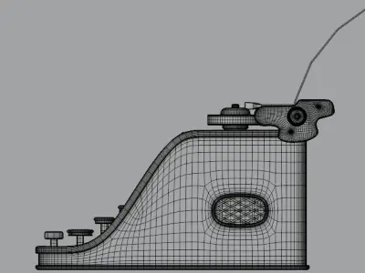 Typewriter Fancy and Vintage 3D model