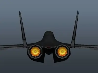 Military Airplane Low-poly 3D model