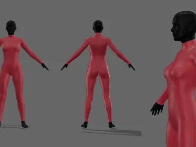 SUPERHERO SUITS genesis 8 male female highpoly 3D model