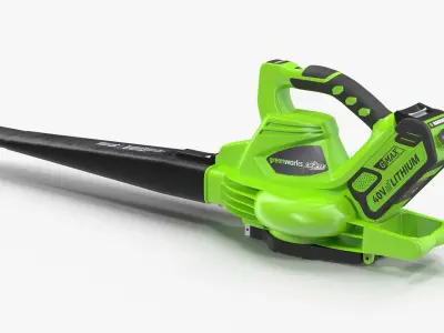 Leaf Blower DigiPro G-MAX 40V GreenWorks Low-poly 3D model