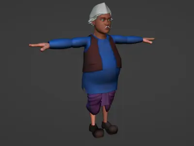 INDIAN MEN CARTOON  3D model