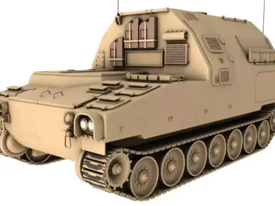  M992 field artillery ammunition supply vehicle 3D model
