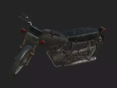 Bikes and Vespa Free low-poly 3D model