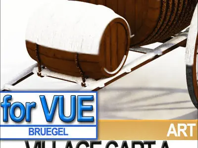 Bruegel Village Cart A 3D model