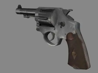 Gun revolver 3D model