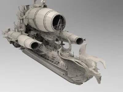Eagle Queens Airship  3D model