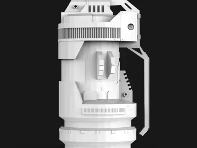 Sci-fi Grenade Low-poly 3D model buy