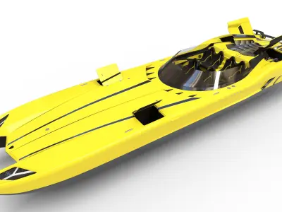 Superveloce speedboat 3D model
