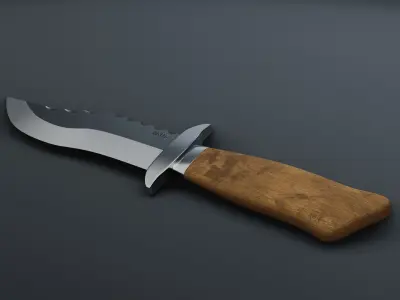 Basic Hunting Knife 3D model
