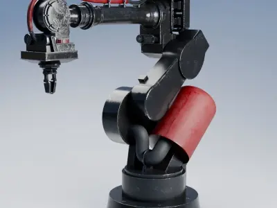 Industrial Mechanical Arm 3D model