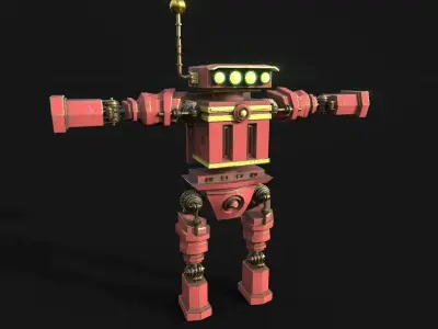 Robot Action Figure 3D model