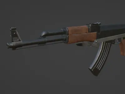 AK47 Model Low-poly 3D model
