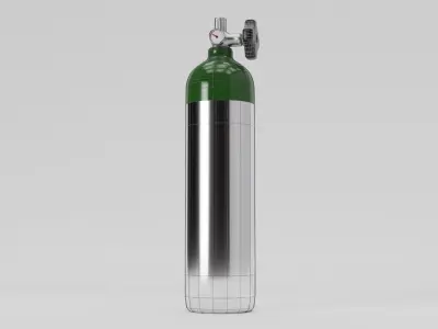 oxygen tank Free low-poly 3D model