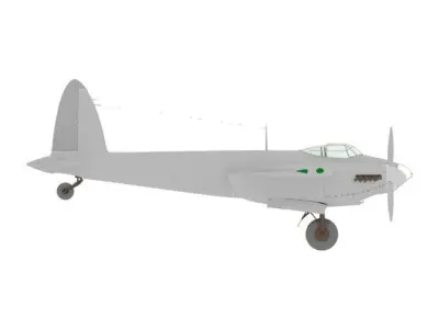 AIRCRAFT MOSQUITO Free 3D model