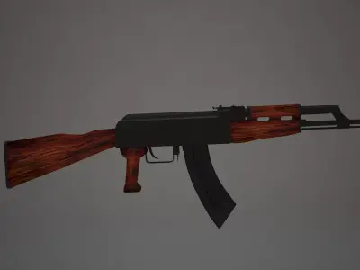 AK47 Rifle Free 3D model