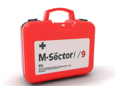 First Aid MSector Kit model pack Low-poly 3D model