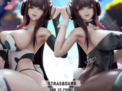 Strasbourg from Azur Lane Commercial Package 3D print model