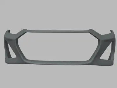 Front Bumper Audi RS6 Custom Low-poly 3D model