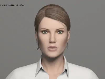 Realistic Woman 3D model purchase 3D model