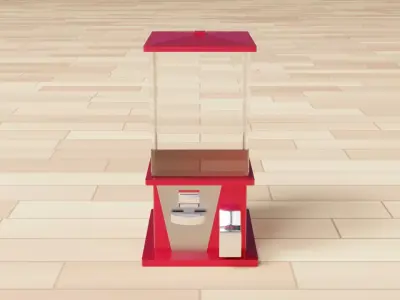 Gachapon Capsule Toy 3D model