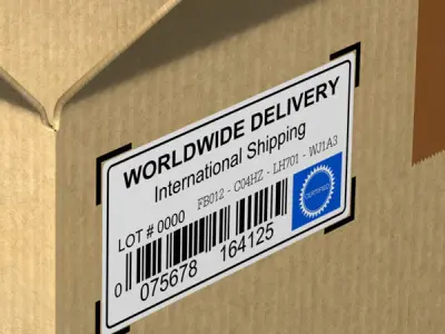Open Cardboard box 3D model