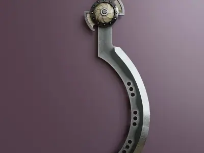 Fantasy Melee Weapon A4 Low-poly 3D model