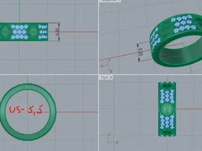 Ring car size 5dot 5 3D print model
