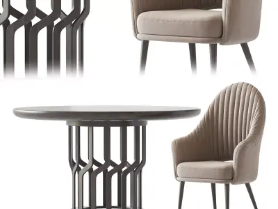 Chair Deephouse and Potocco Intreccio 3D model