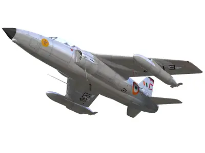 Folland gnat F1 3D model purchase