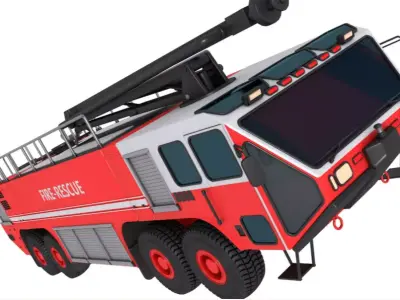 Fire Rescue Truck 3D model purchase