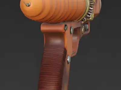 Realistic Handheld Carrot Launcher 3D Model 3D Model Low-poly 3D model