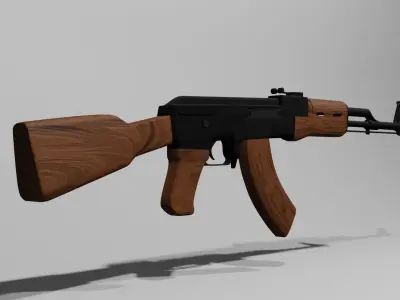 AK47 gun Free 3D model purchase