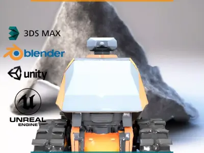 Vibrant Armored Vehicle model pack Low-poly 3D model