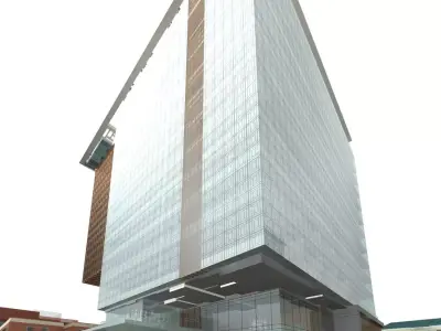 Hotel Building 3D model 103