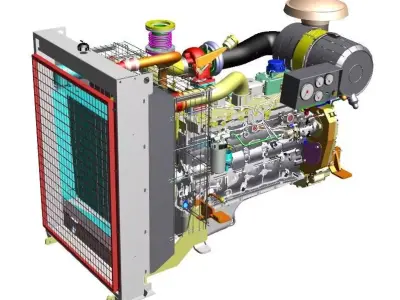 DIESEL ENGINE 247kW 3D model
