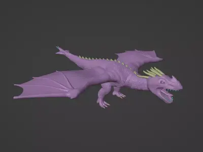 Dragon 3D model get
