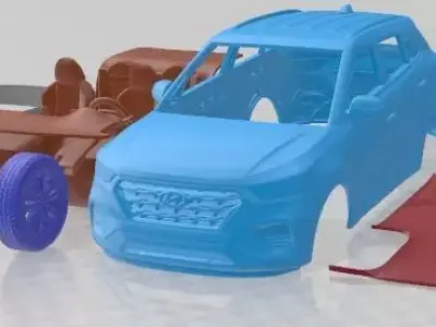 Hyundai Creta 2017 Printable Car  3D print model
