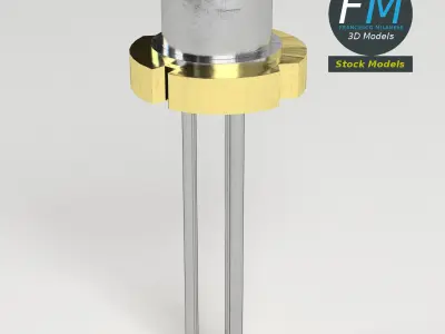 Laser diode 3D model