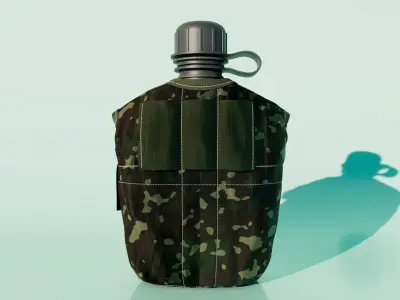 Military Bottle 3D model