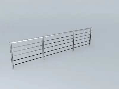 QE2 railing Free 3D model