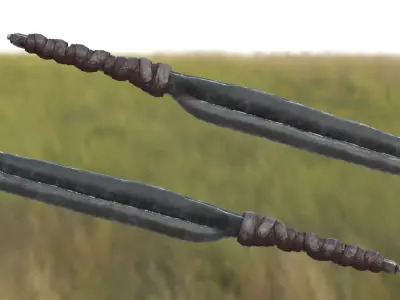 Knife Mark III Low-poly 3D model