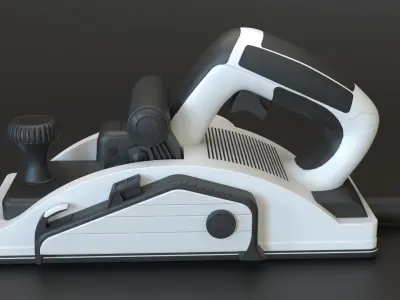 Industrial Equipment Planer Low-poly 3D model