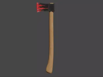 Axe Game Ready Low-poly 3D model get