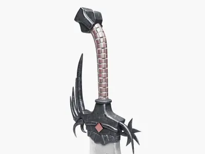 Eastern Battle Sword 3D model