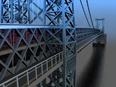 Williamsburg Bridge NYC 3D model