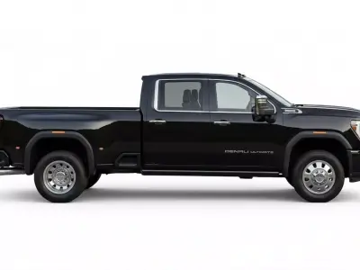 GMC Sierra 3500 HD Denali Ultimate Dually Low-poly 3D model